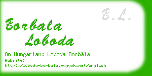 borbala loboda business card